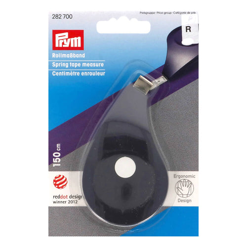 Prym ergonomics Rollmaßband 282700 – 150 cm, cm-Skala; 1 Rollmaßband