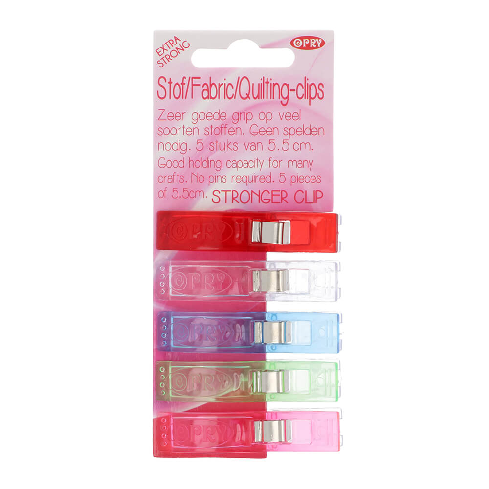 Opry Extra Strong Stoffklammern – 5,5 cm, 5 Stück; 1 Packung mit 5 Stoffklammern